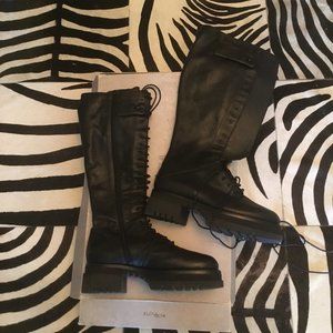 Elena Iachi leather lace up boots size 41